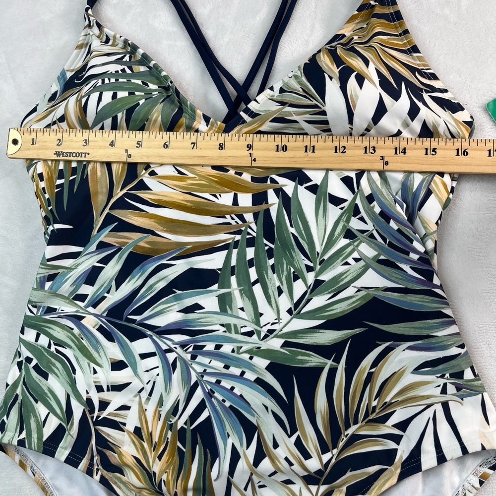 NWT HURLEY XL Womens Swim 1-Piece Tropical Green UPF 50+ - Picture 3 of 13